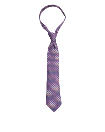 Hermes Daisy Print Tie, front view